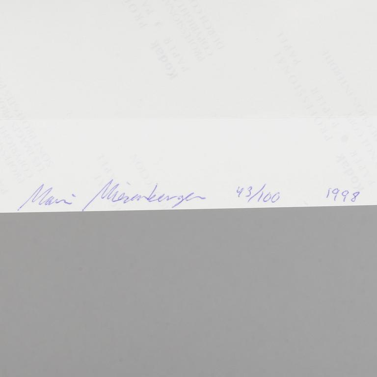 MARIA MIESENBERGER, book "Works by Maria Miesenberger", 1998, and gelatin silver photograph signed and numbered 43/100.