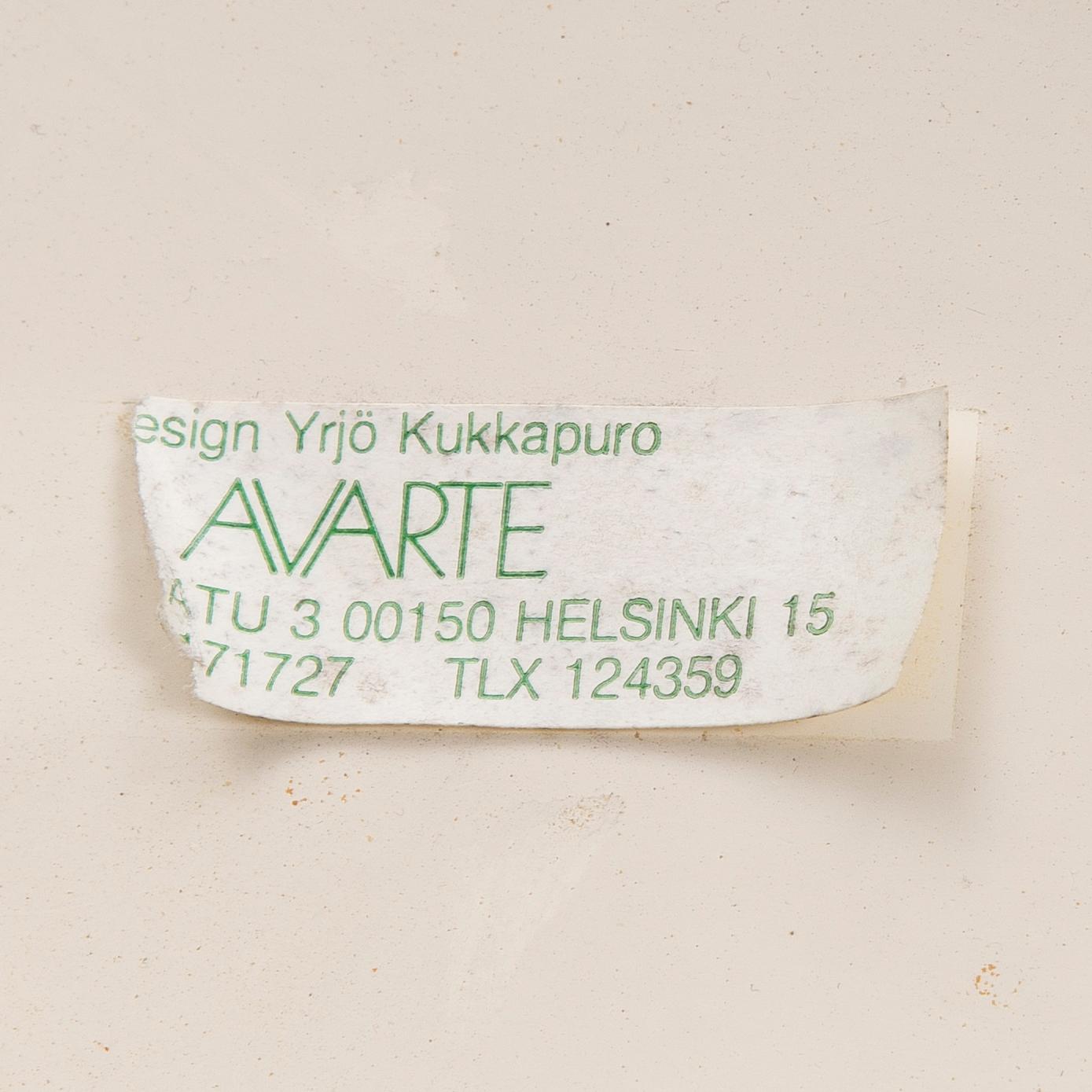 YRJÖ KUKKAPURO, tuoli, malli 415, Avarte, 1980-luvun alku.