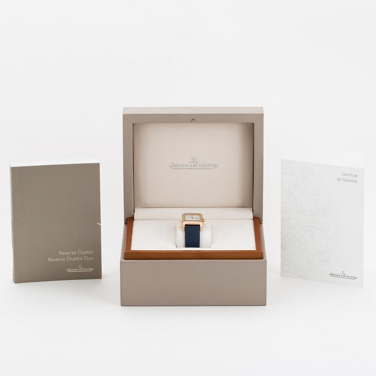 Jaeger le Coultre, Reverso Duetto, wristwatch, 25 x 40 mm.