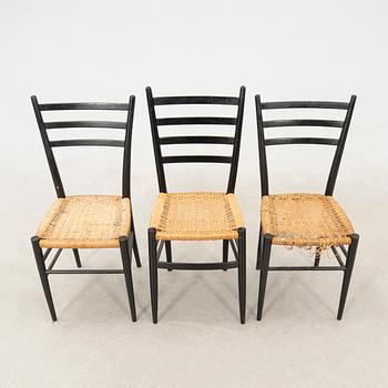 Chairs 7 pcs, Italy mid 20th century.