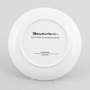 Robert Rauschenberg, tallrikar, 5 st, exclusive edition för Guggenheim Museum, USA, 1997.