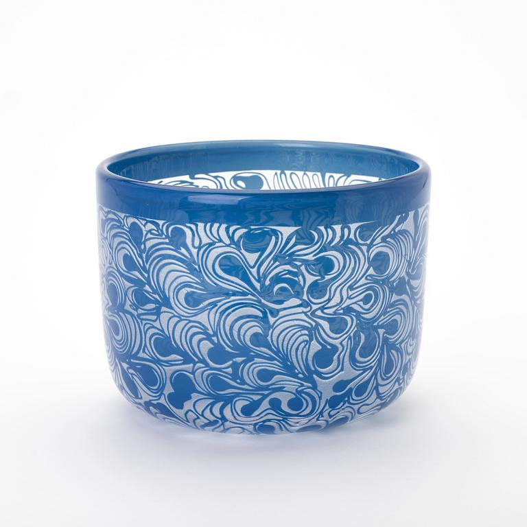 Bertil Vallien, Bowl, glass, Boda Åfors.
