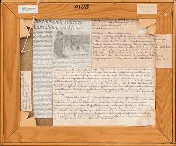 BENTE BJERREGAARD, 3 delar, oljor på duk, signerad.