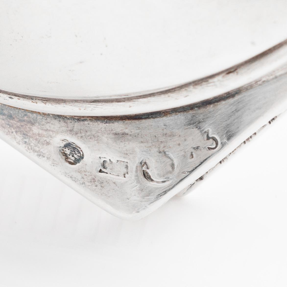 A Swedish early 19th century cream jug, silver, unidentified maker's mark. Empire.