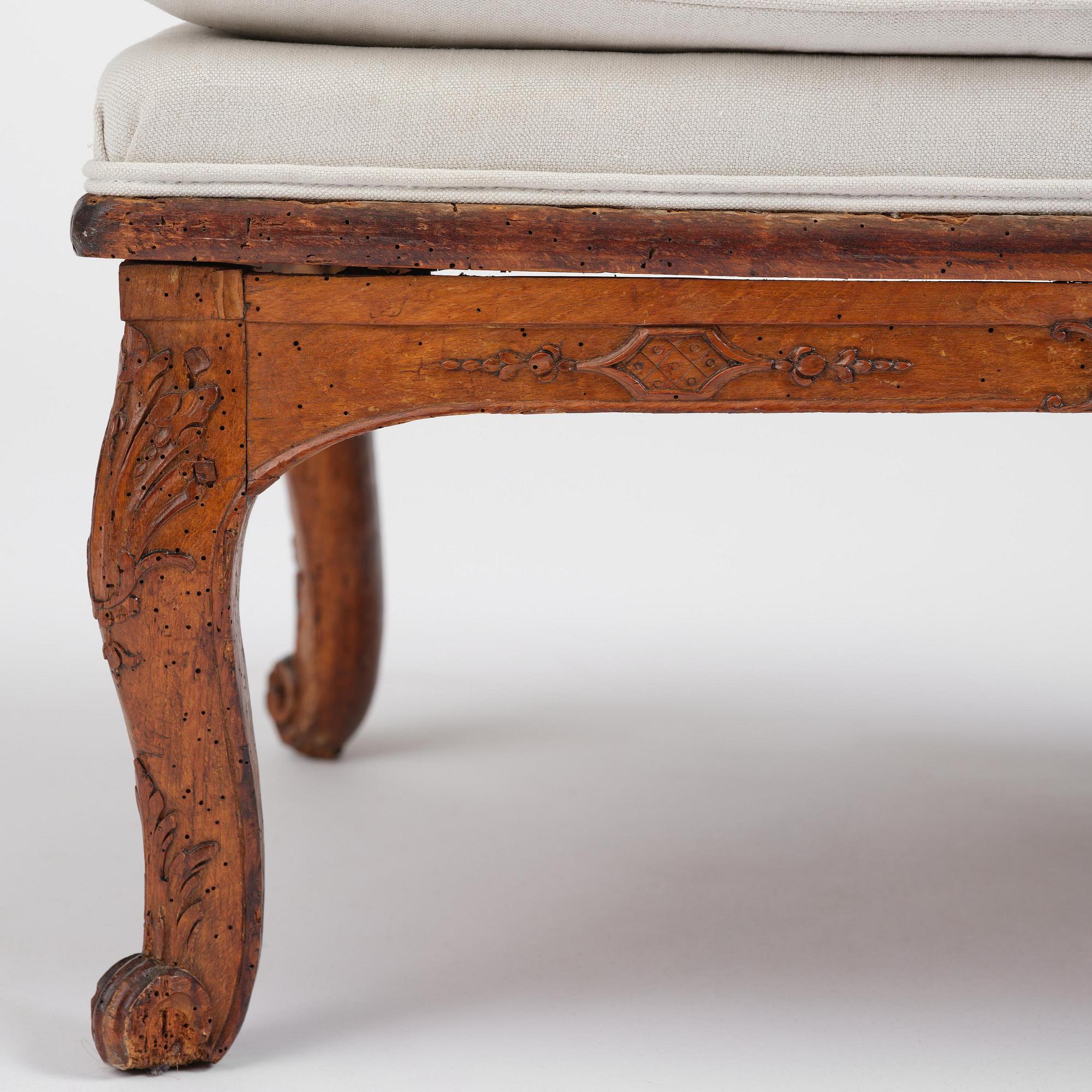 A French Régence stool, early 18th century.