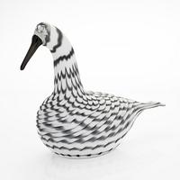 Oiva Toikka, a 'Swan' glass bird, signed O. Toikka Nuutajärvi 128 2005.