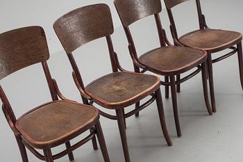 STOLAR, 4 st, Thonet, 1900-talets början, märkta.