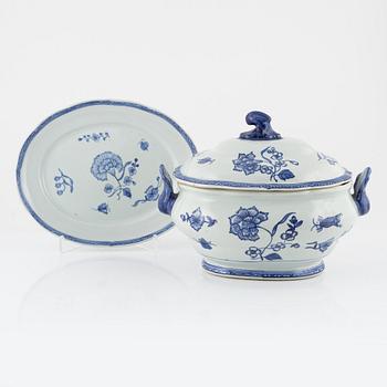 A 'Nejlika' porcelain tureen with cover, from IKEAs' 18th century series, 1990's.