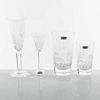 A 91-piece glass service, 'Leo', Riihimäki/Muutajärvi Notsjö, Finalnd.