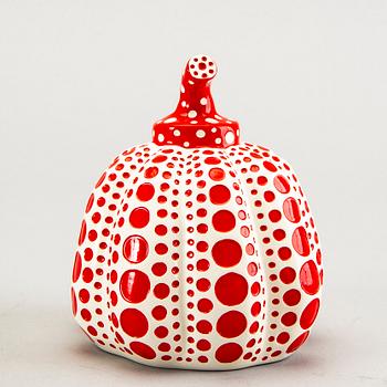Yayoi Kusama, efter, objekt/multipel, "Pumpkin", utgiven av Benesse Holdings Inc., Naoshima, Japan, 2013.