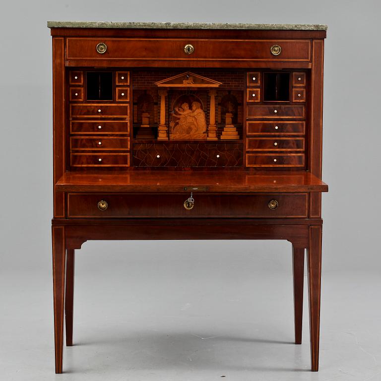SEKRETÄR, gustaviansk stil, 1800-tal.