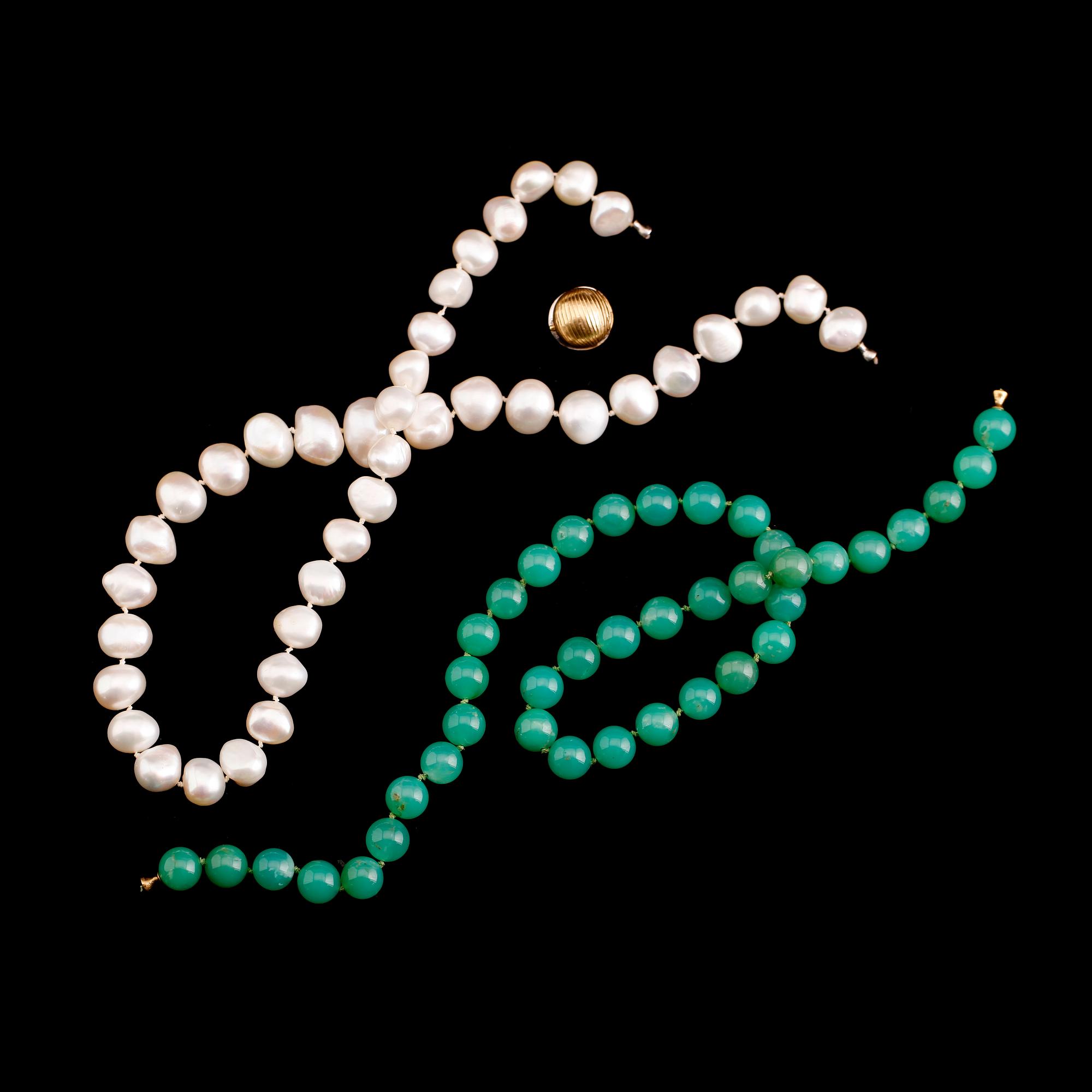 COLLIER OCH LÅS, 3 del, Ole Lynggaard, 18 k guld.