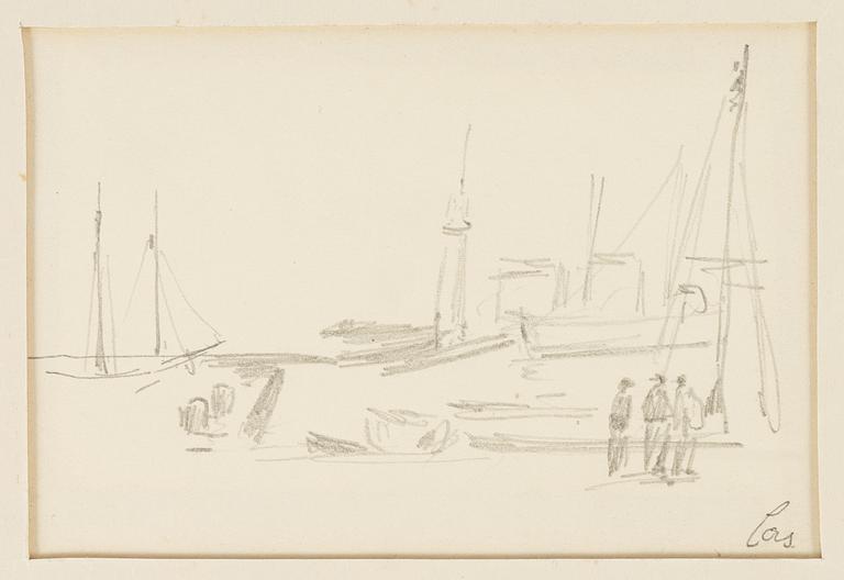 Lotte Laserstein, 3 samramade skisser från Bornholm.