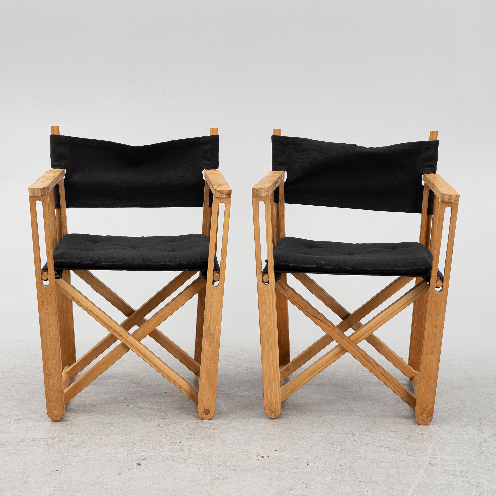 Björn Hultén, a pair of "På Kryss" safarichairs, Berga Form, Sweden.