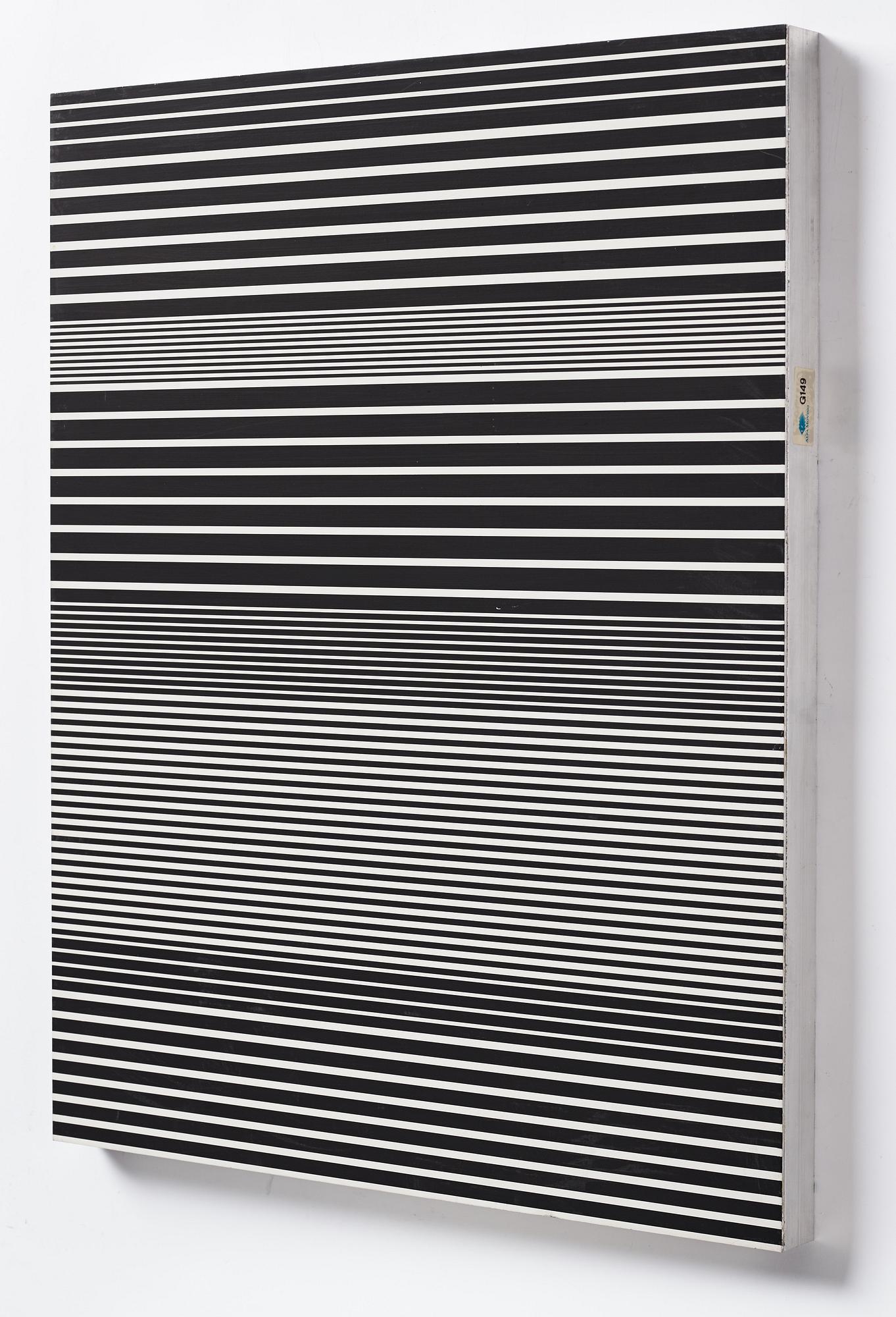 Michael Scott, enamel on aluminum, signed and dated -90 verso.