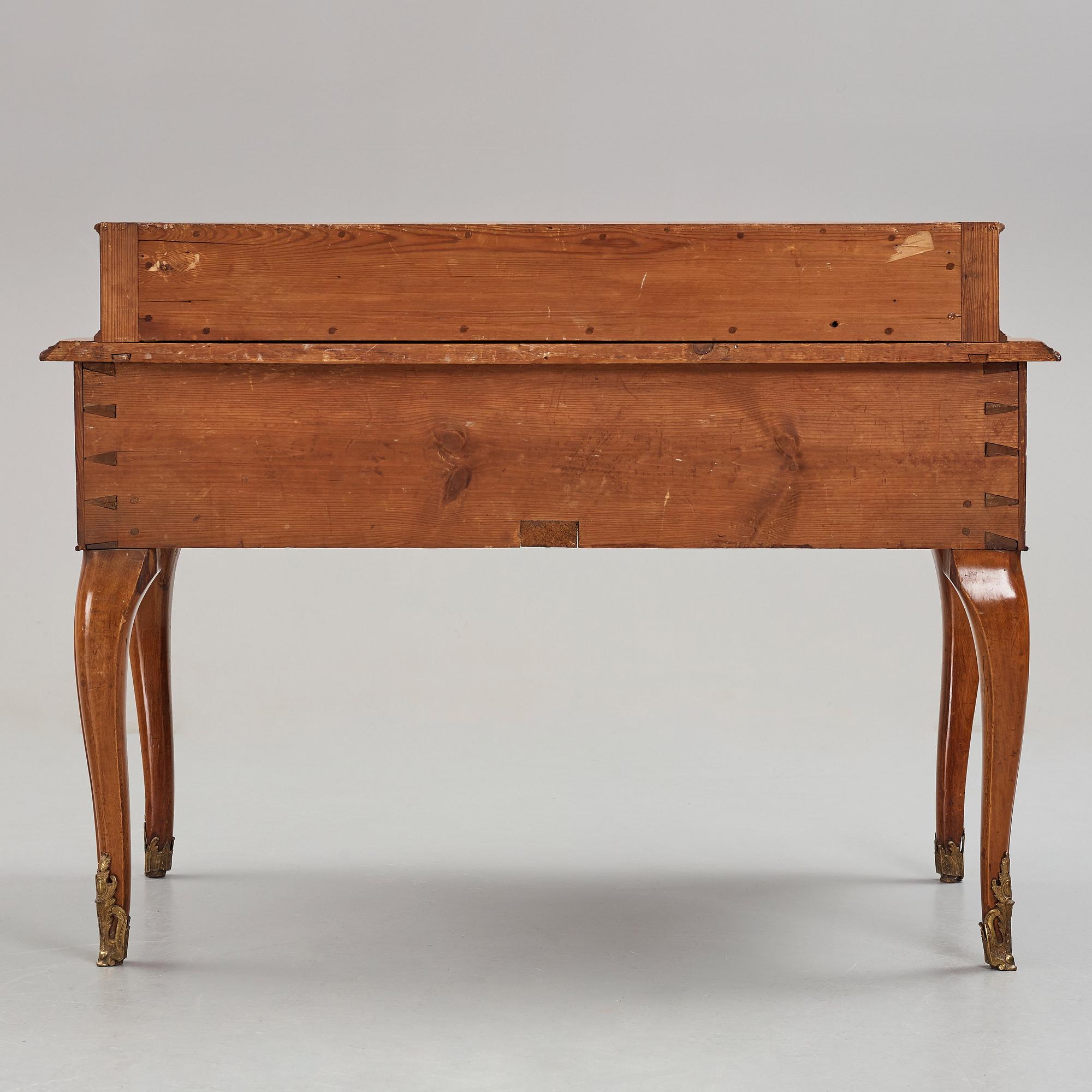 SKRIVBORD, stockholmsarbete, 1700-talets mitt, rokoko.