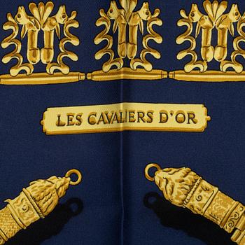 Hermès, scarf, "Les Cavaliers d'Or".