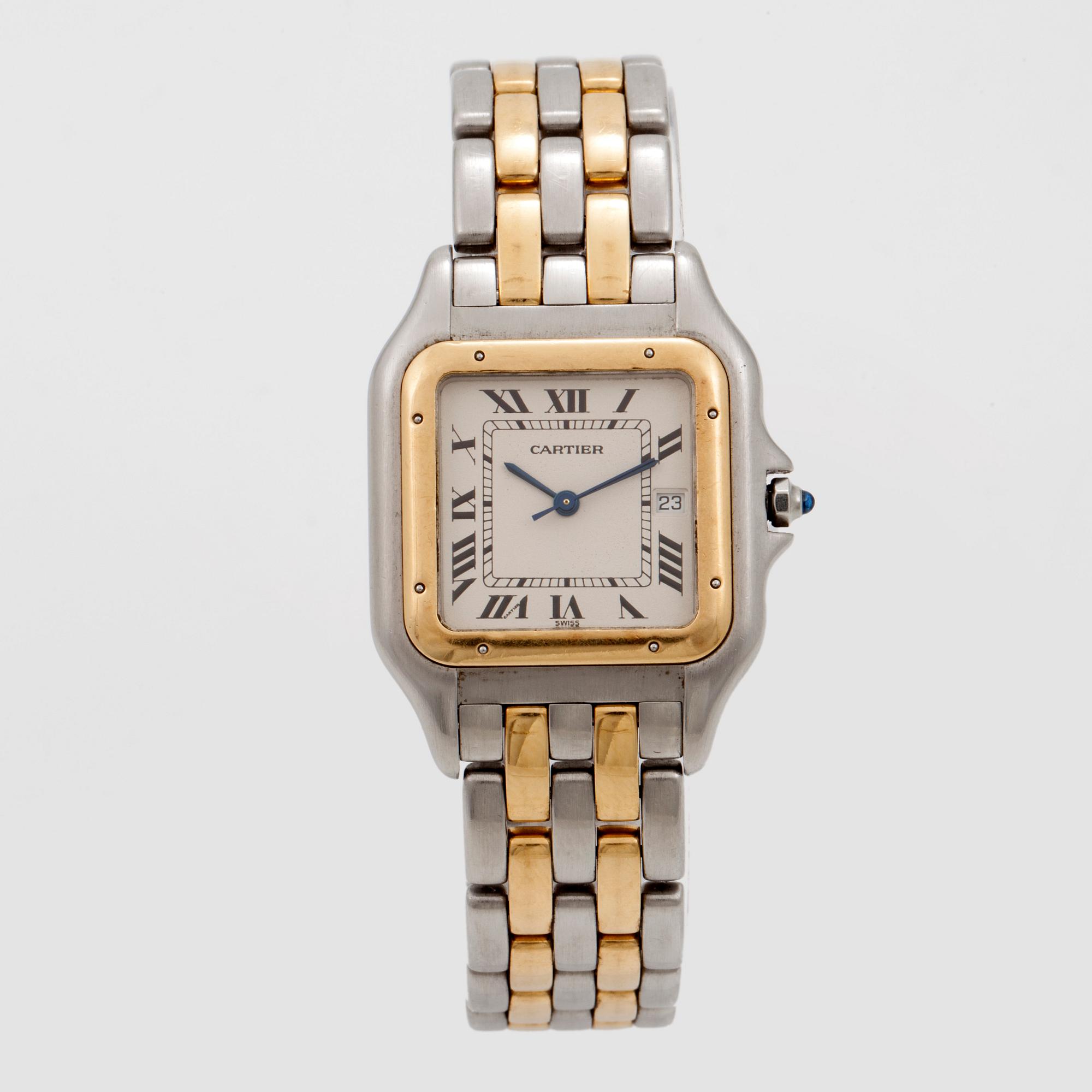 CARTIER, Panthère, wristwatch, 29,5 x 29,5 (40) mm,