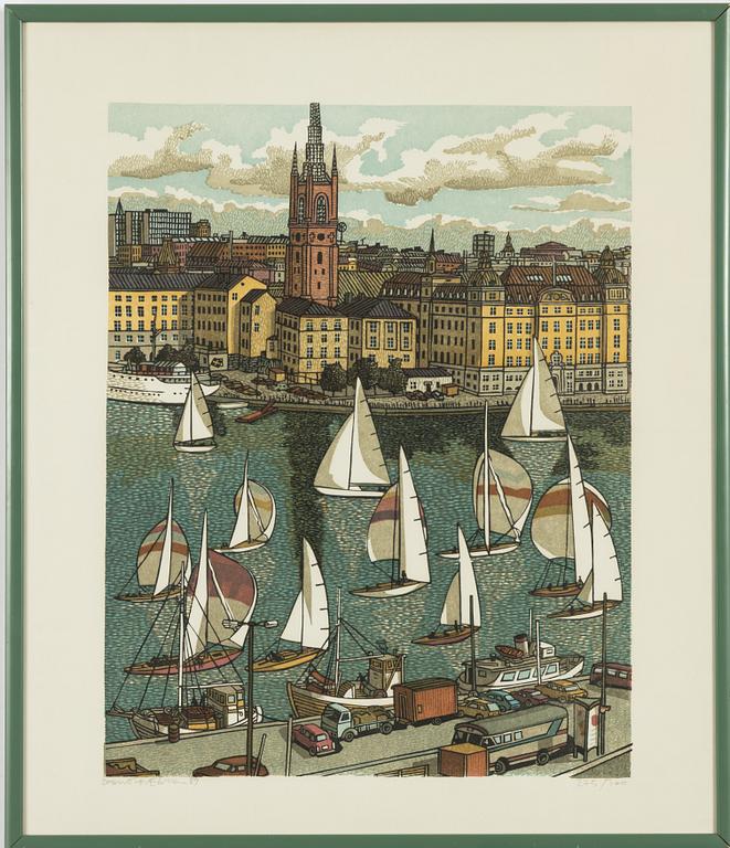 Svenolov Ehrén, Regatta on Riddarfjärden.