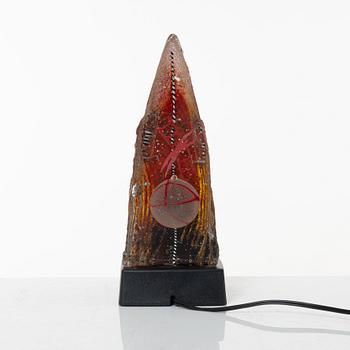 Bertil Vallien, a glass sculpture, Kosta Boda.