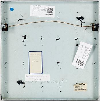 VÄGGPLATTA, emalj på plåt, Bengt Berglund, numrerad 124/300, Gustavsberg 1969.