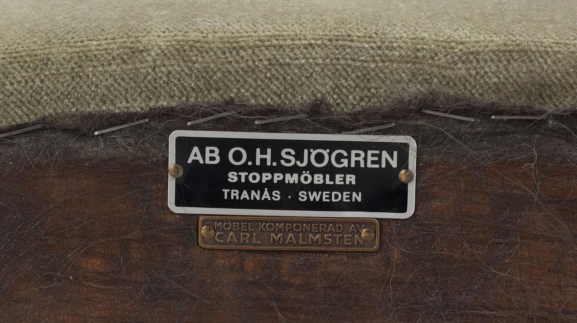 FÅTÖLJ, "Farmor", Carl Malmsten, Sjögren, Tranås, 1900-talets mitt.