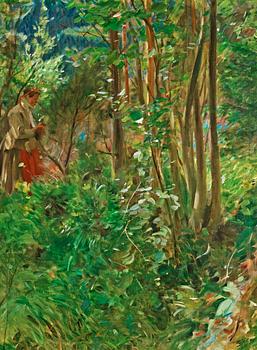 714. Anders Zorn, "Sol i skogen" (Sun in the forest).