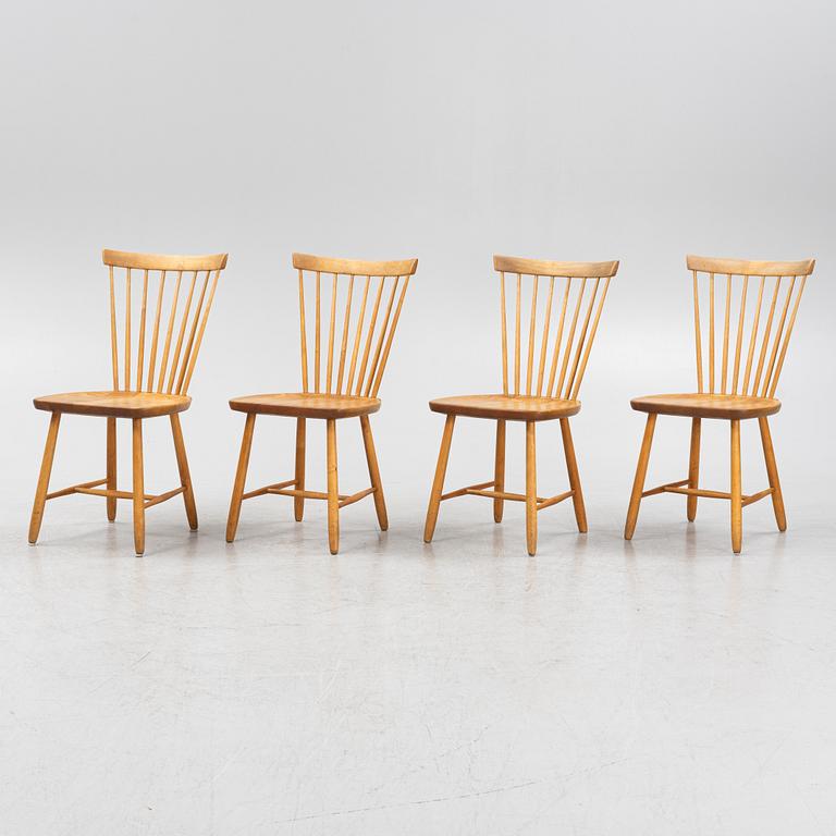 Carl Malmsten, a set of four 'Lilla Åland' chairs.