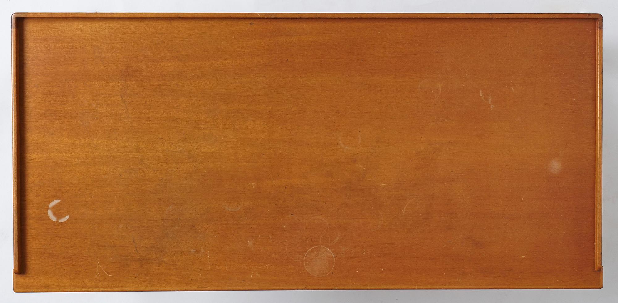 Josef Frank, a mahogany desk, version of model 2115, Firma Svenskt Tenn, Stockholm, Sweden.