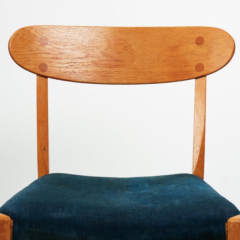 HANS J WEGNER, stol "2c serie", Plan Møbler, Danmark 1940-50-tal.