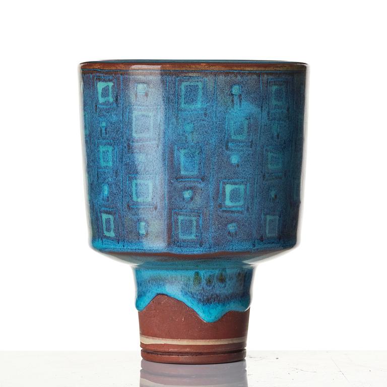 Wilhelm Kåge, a "Farsta" stoneware vase, Gustavsberg Studio, 1945.