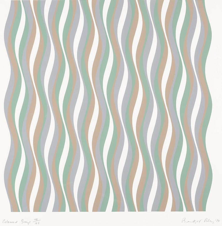 Bridget Riley, "Coloured greys I", from: "Coloured Greys".