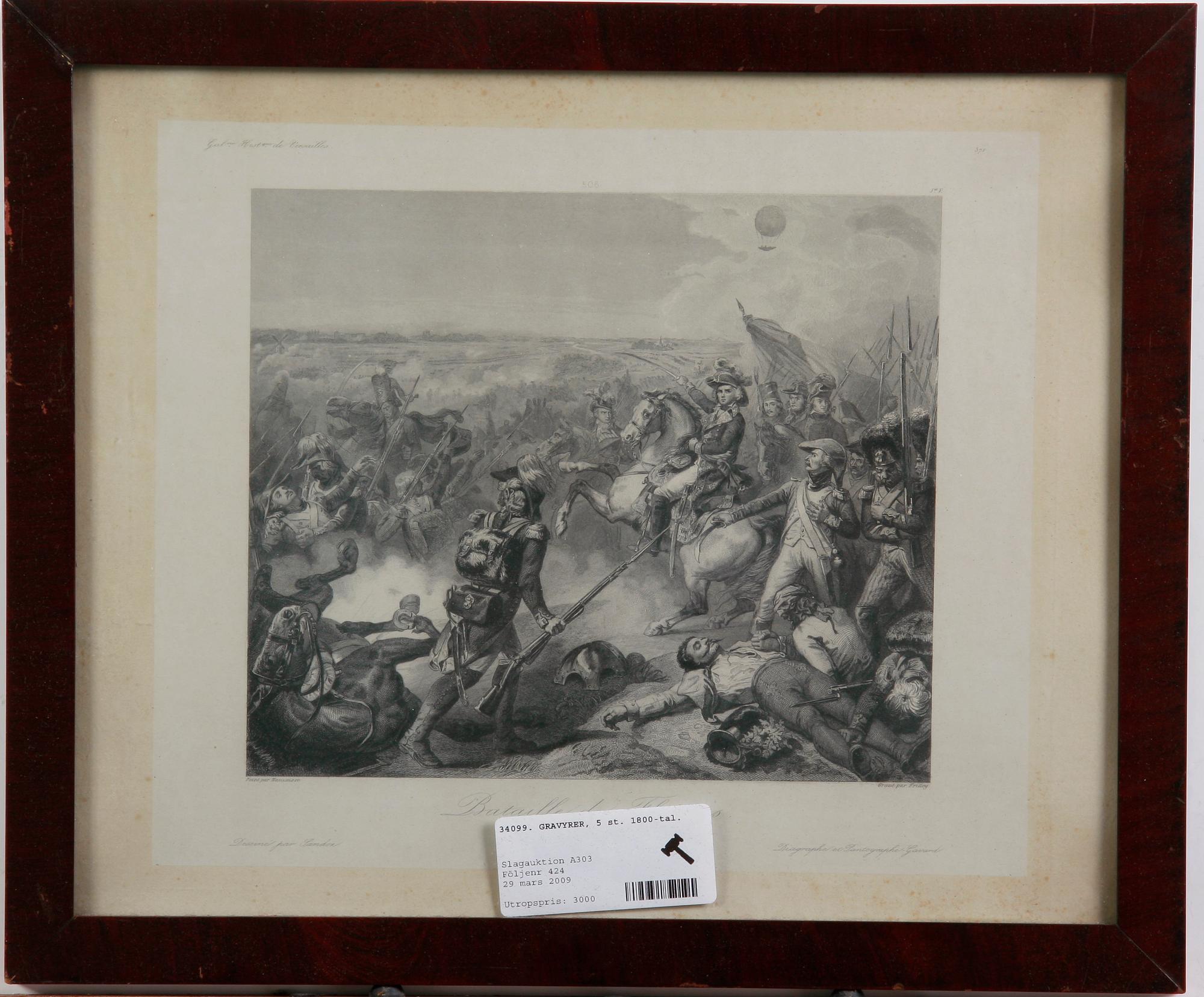 GRAVYRER, 5 st. 1800-tal.