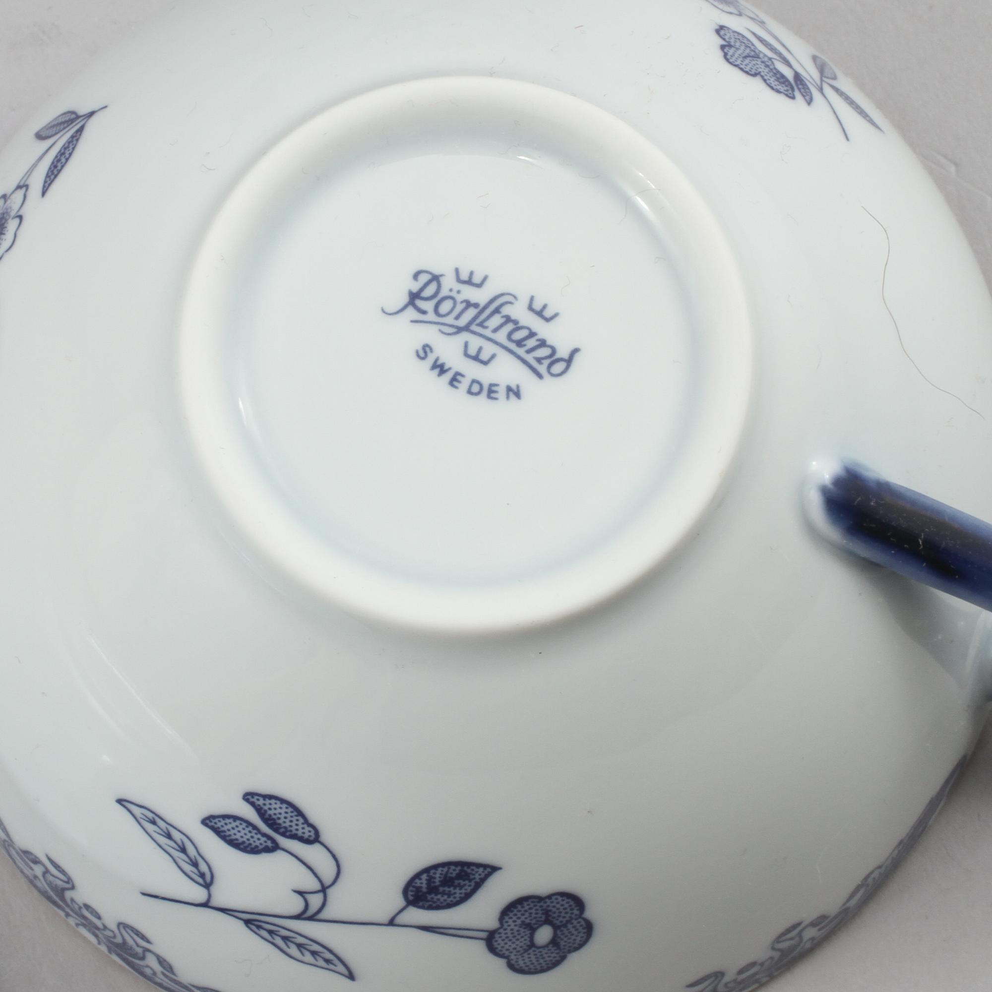 KAFFE- och TESERVIS, 39 delar, porslin, Ostindia, Rörstrand, 1900-tal.