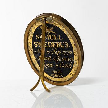 Siluettporträtt, två stycken, omkring år 1800, Sengustavianska.