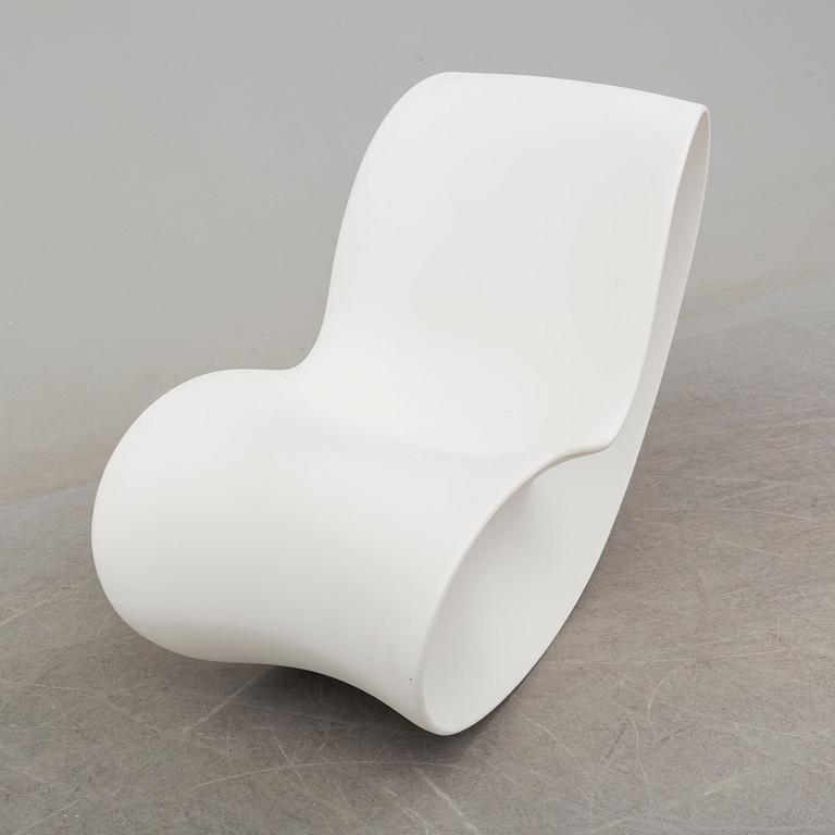 RON ARAD, a white polyethylene "Voido" rocking chair for Magis.