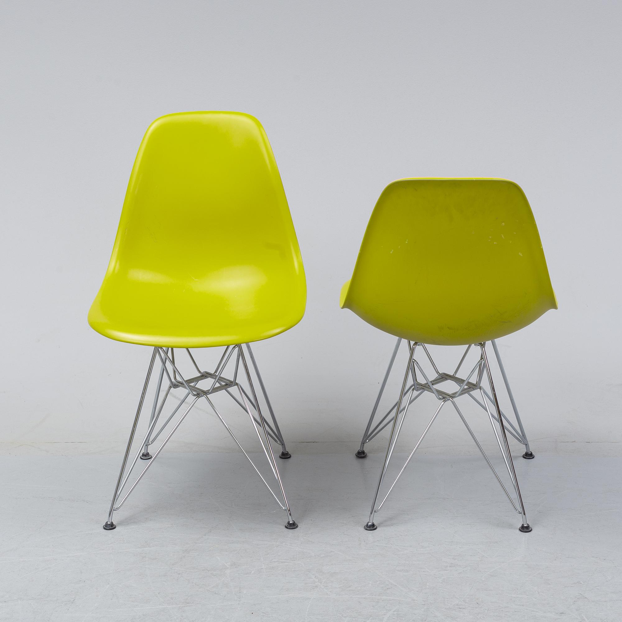 Charles & Ray Eames, seven 'DSR' chairs, Vitra, 2011.