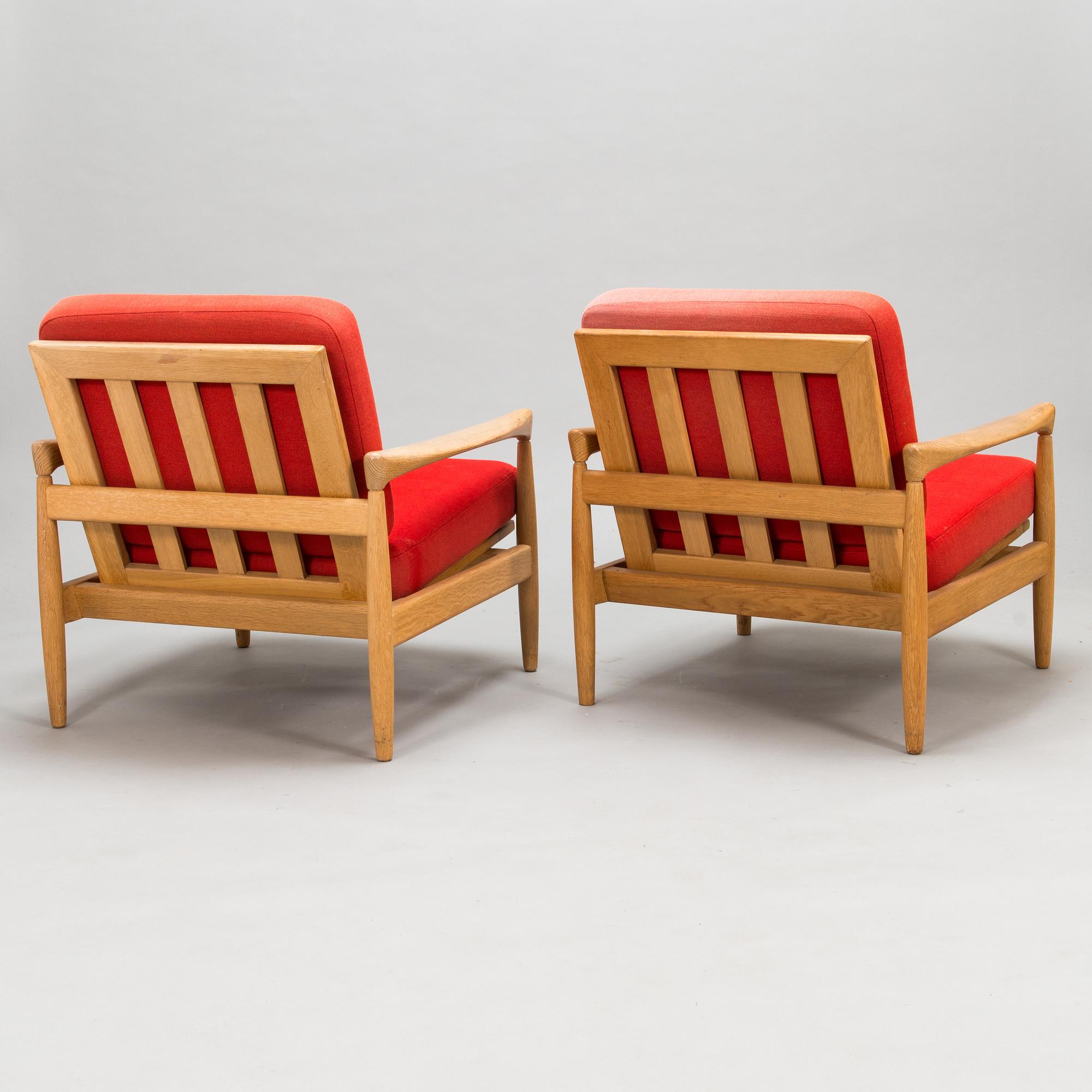 A pair of 1960's armchairs.