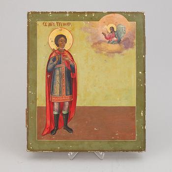 A Russian icon with ochlad, 19th Century.