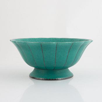 Wilhelm Kåge, bowl, stoneware, "Argenta", Gustavsberg.