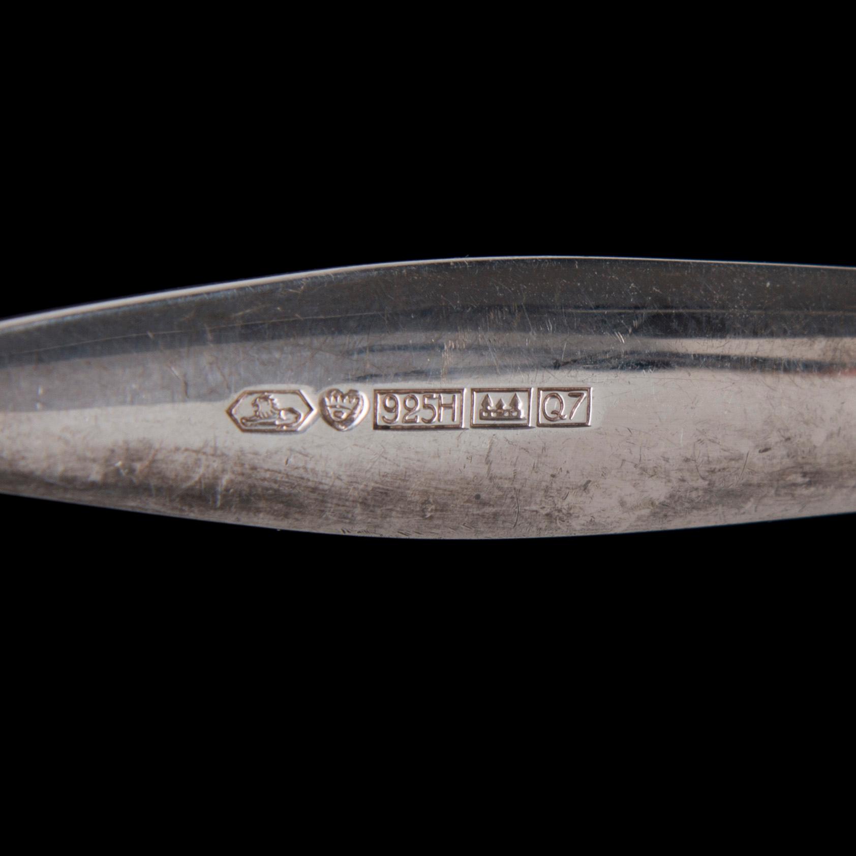 PARTI SILVERBESTICK, 10 delar, bl a Kultakeskus, 1950 samt -70-tal. Tot. vikt ca 321 g.