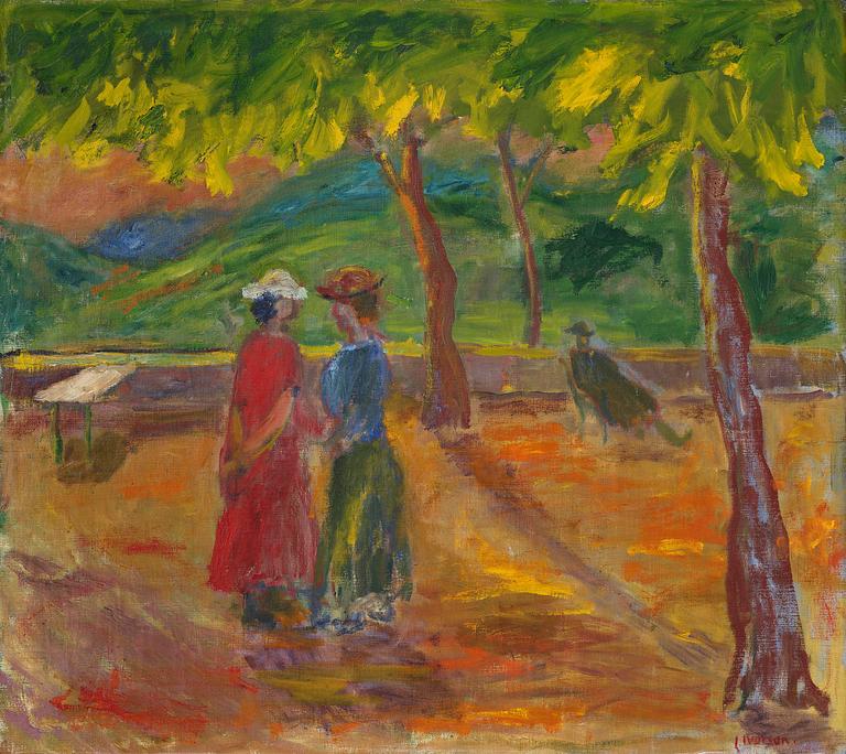 Ivan Ivarson, "Slottsplatsen i Cagnes".