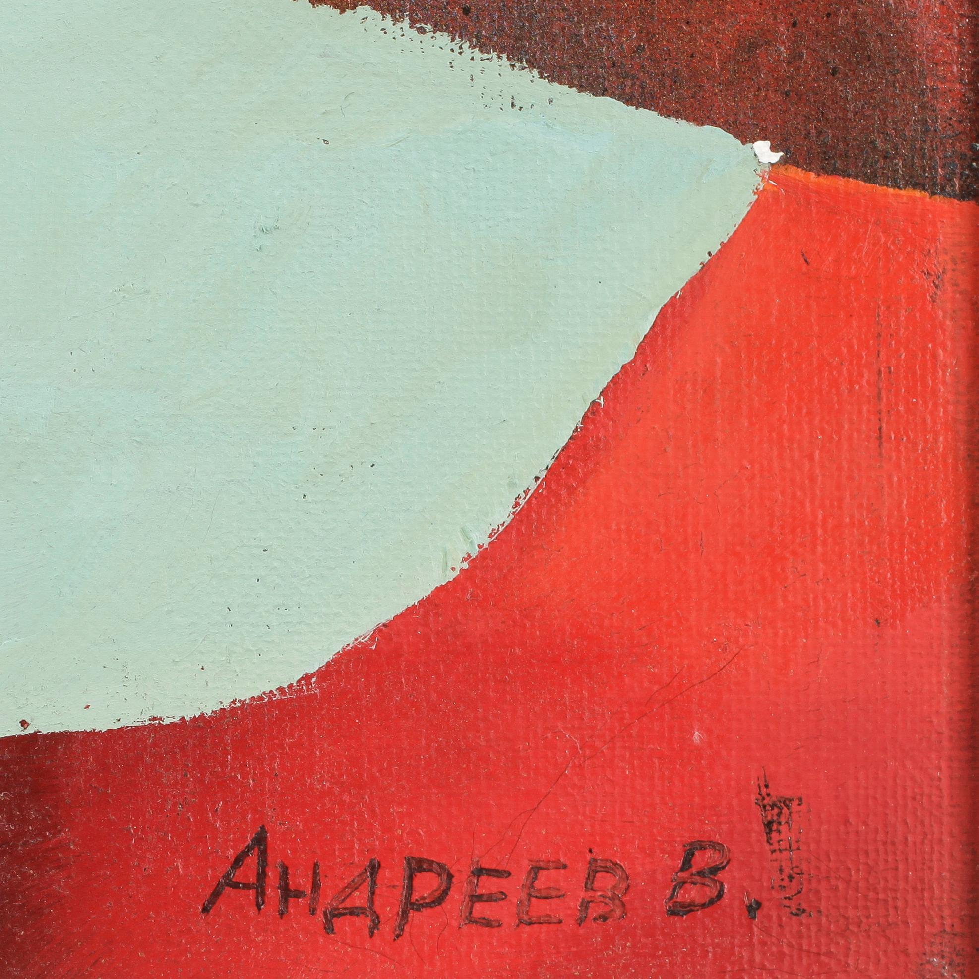 VIKTOR ANDREEV. Olja på duk. Sign.