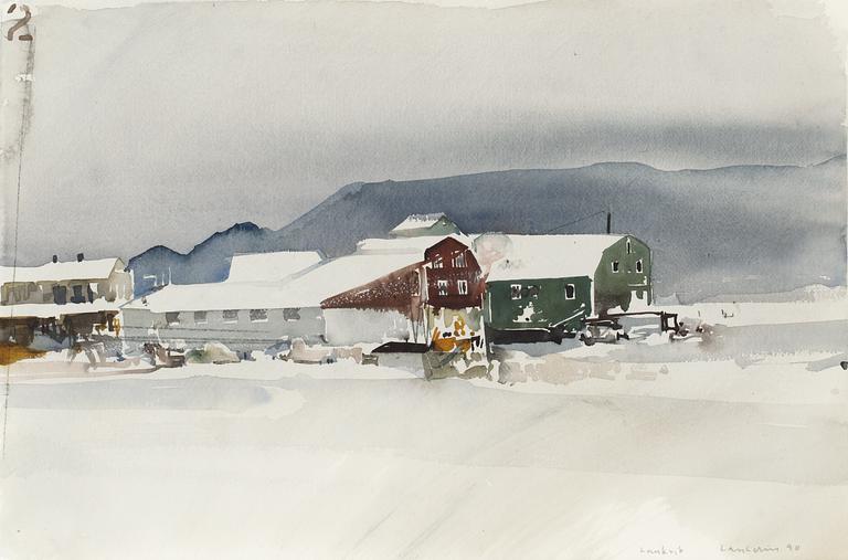 Lars Lerin, "Lankvik".