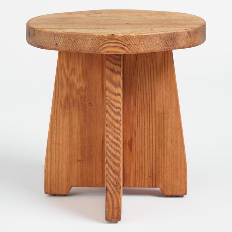 David Rosén, a pine stool 'Berga', Nordiska Kompaniet, Sweden 1930-1940s.