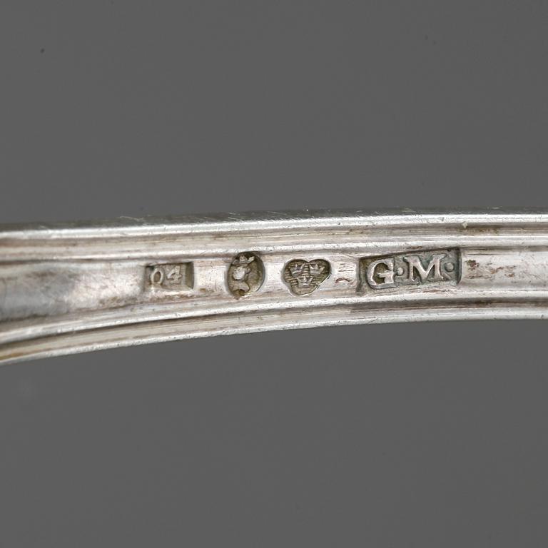 PARTI SILVER, 12 delar, mestadels Sverige, 1900-tal. Tot vikt 366 gram.