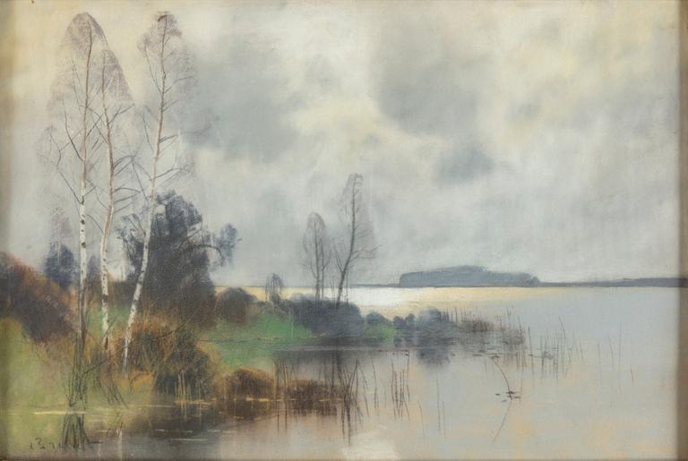 CARL BRANDT, pastel, signed.