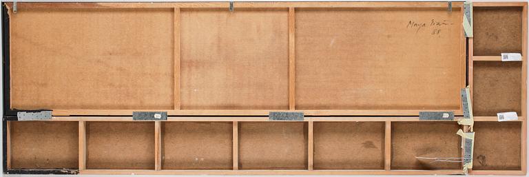 MAYA EIZIN ÖIJER, blandteknik, diptyk, signerad och daterad 88 à tergo.