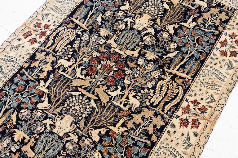 Rug, Nain, part silk, approx. 161 x 107 cm.