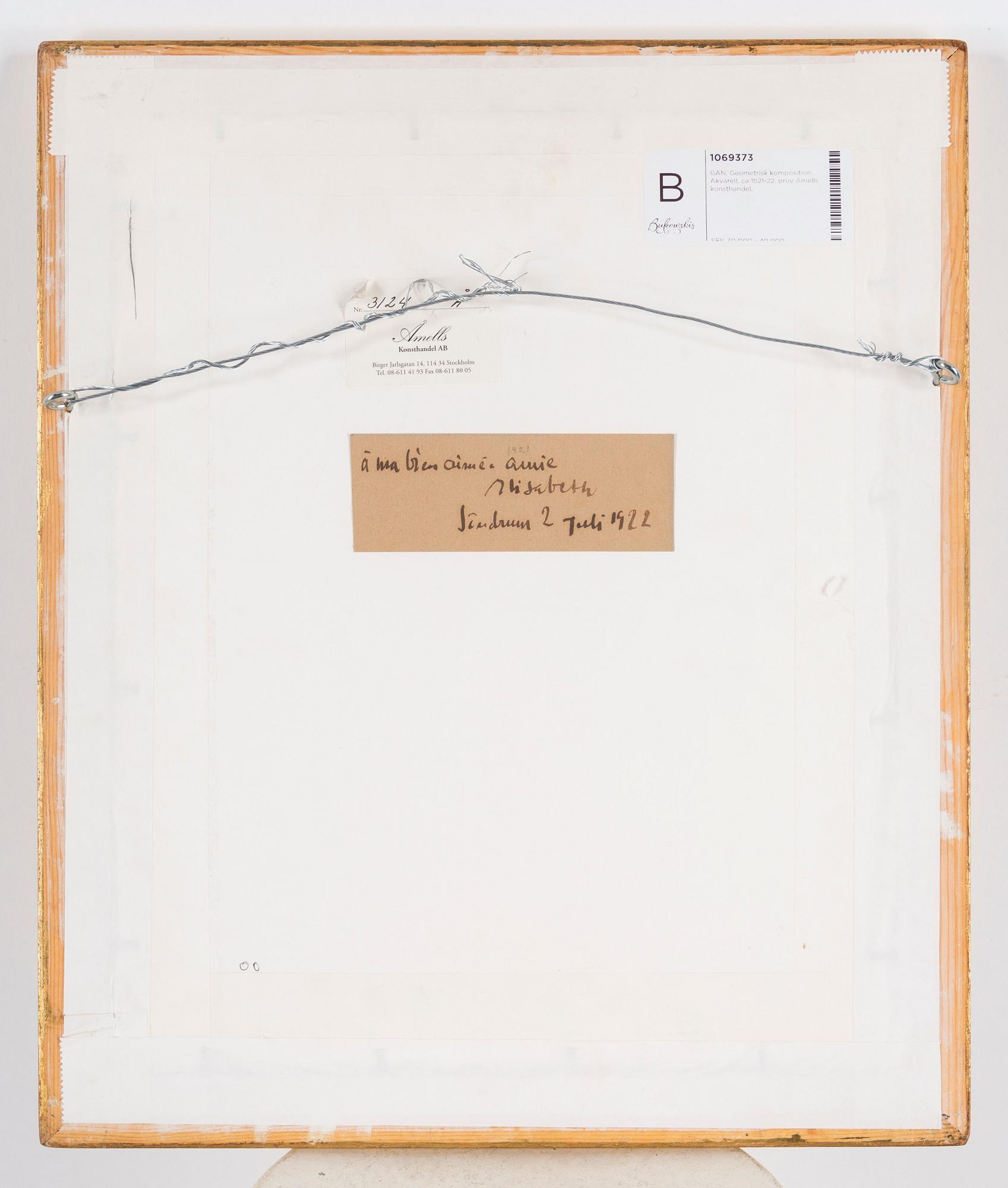 Gösta Adrian-Nilsson, Geometriserande figurkomposition.